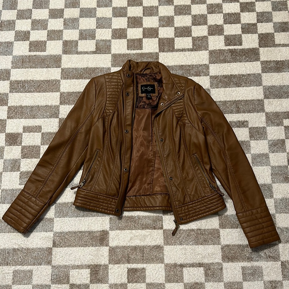 Jessica Simpson leather jacket size small